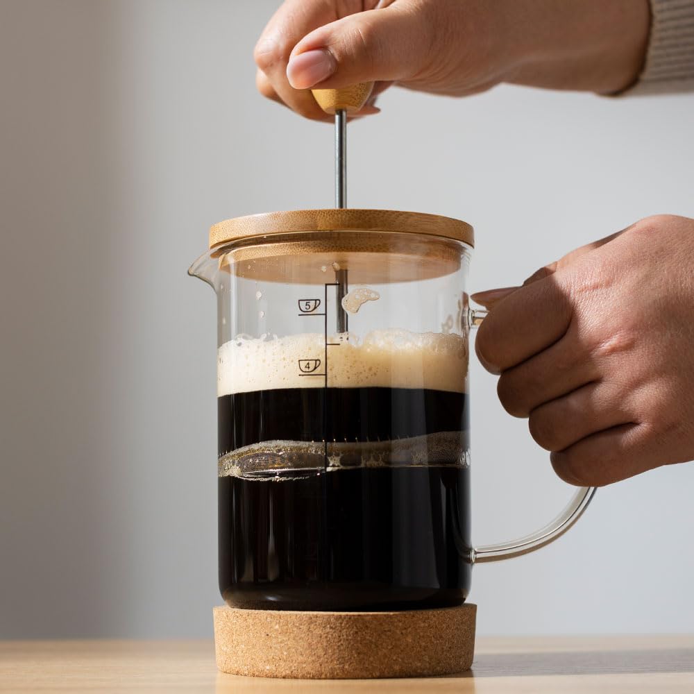 8 Stück French Press Ersatzfilter - Edelstahl-Sieb Für 1000 Ml Kaffeepressen