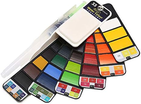 Haludock Powder watercolor paint collapsible transparent solid watercolor
