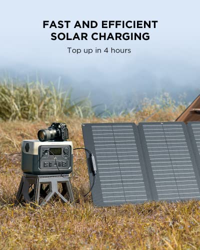 EF ECOFLOW RIVER 2 Max Solar Generator 512Wh Long-life LiFePO4 Portable Power Station& 160W Solar Panel for Home Backup Power, Camping & RVs 100% Charged in 60m with 3000+ Cycles & Up to 1000W Output - Image 3