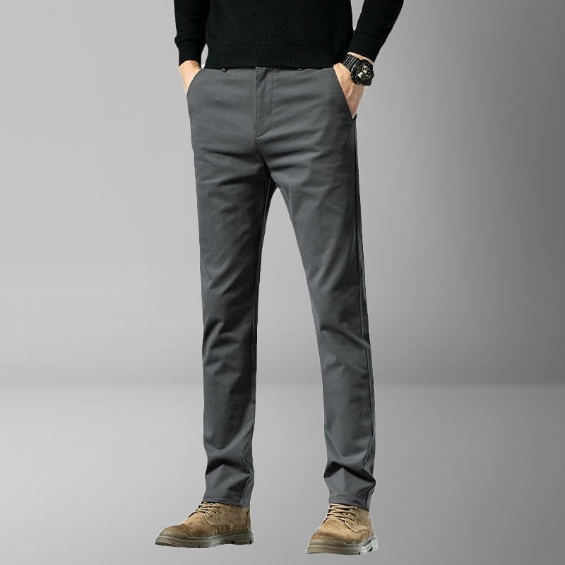 Pantalon décontracté homme automne hiver doublure polaire ample
