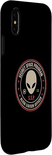Vista 9 de iPhone 12 Pro Max Secret Space Program / Alien Liaison Officer Insignia Design Case