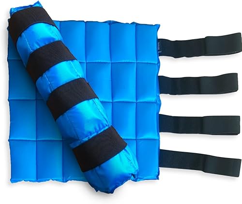 Miniatura 3 de Botas de hielo para caballo, envolturas de refrigeración para lesiones de caballos, paquete frío reutilizable para patas de caballo con correas