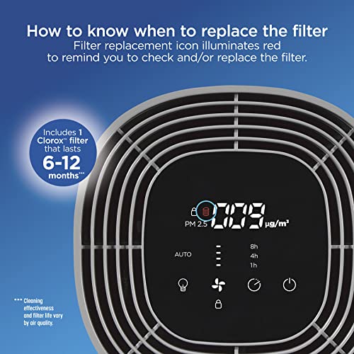 Clorox Medium Room Air Purifier True HEPA Replacement Filter, 1,000 Sq. - image 6