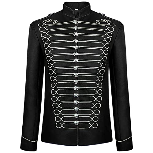 Chaqueta militar de desfile con bordado de gala steampunk para lucir en eventos temáticos