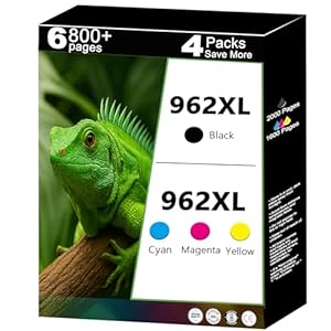 Paquete combinado de cartuchos de tinta 962XL de repuesto para HP 962 XL (HP962XL HP962) para usar con 9015e 9010 9015 9025e 9020 9018e 9018 9025 9012e 9010e 9012 9020e 9019 Impresora (Cyan Magenta