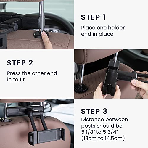 Kwmobile Supporto Tablet Auto Poggiatesta - Porta