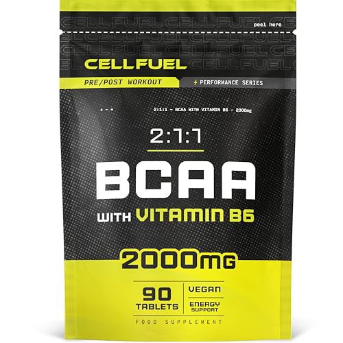 CELLFUEL BCAA Tablets with Vitamin B6, 90 Vegan