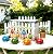 GIFTME 5 Metal Garden Wall Art Decorative Set of 4 Cute Ladybugs Outdoor Wall Sculptures