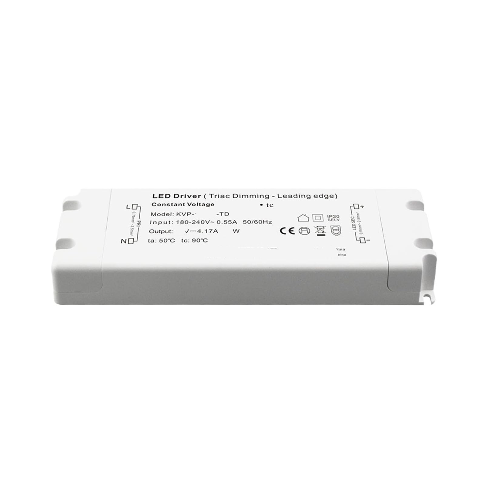 PWANUIGTE Low Voltage US Standard thyristor dimming Transformer Light Strip Driver Power Supply LED(12V 50W)