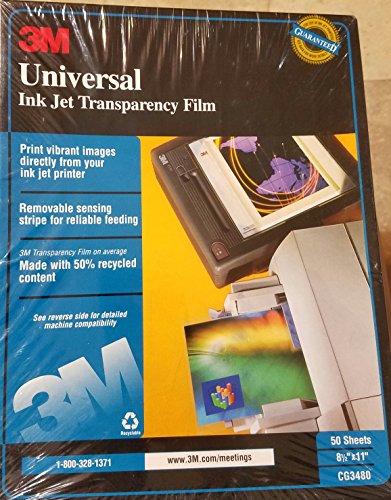 3M CG 3480 Universal Inkjet Transparency Film