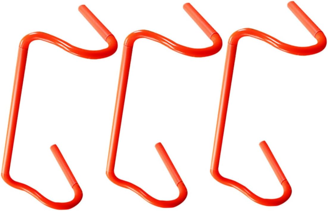 3pcs Adjustable Speed Hurdles Set Detachable Agility Training Hurdles for Athletes for Basketball Baseball Soccer and Football Practice