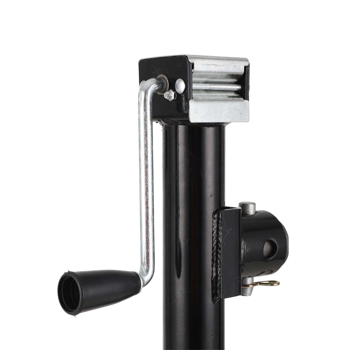 2Pcs Piedini di Sostegno con Manovella 800 kg, Stabilizzatore Jack Telescopico Set di Cavalletti da 2 Pezzi per Roulotte Rimorchio di Parcheggio Altezza Regolabile 360-730mm