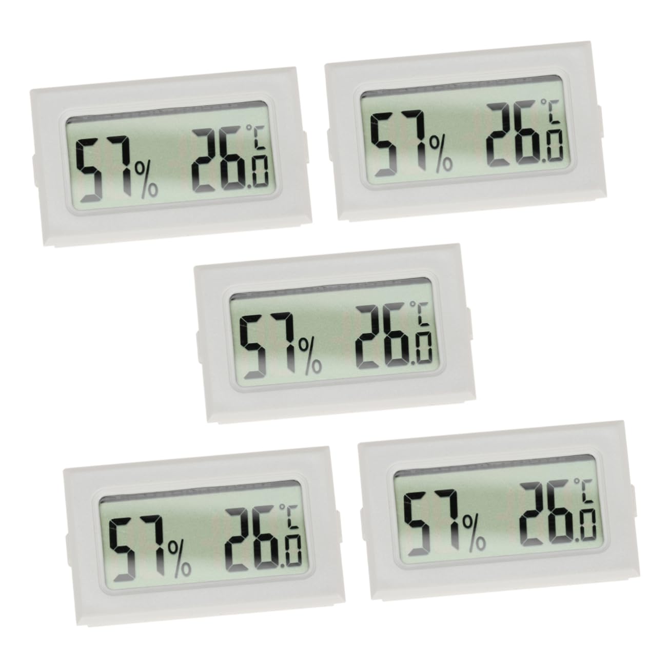 Mipcase 10pezzi Mini Wireless Hygrothermograph Display LCD per Misurazione e umidità per e Precisione Misurazione per Terrari e Frigoriferi