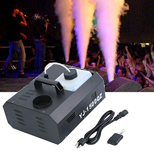 Ridgeyard Vertical Smoker Stage 1500W Fog Machine Up Spray DMX Fogger with Wireless