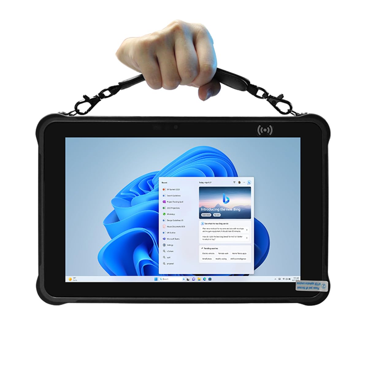 10.1 pollice Rugged Tablet Intel N5100 8 GB di RAM+256 GB di archiviazione Win11 OS 1000nits Evidenziare Schermo Industriale Tablet PC
