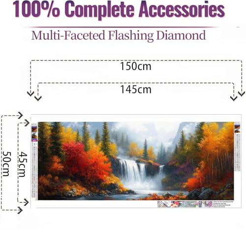 Diamond Painting éRable Automne | Broderie Diamant Grand Format 120x40cm