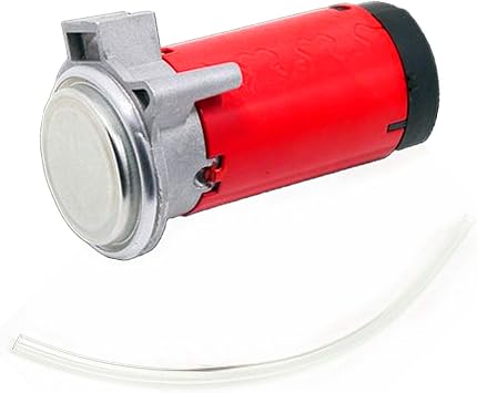 Air Compressor 12V Air Pump Air Compressor Kit with Hose for Horn Super Loud Trumpet Air Horn Replacement air Pump Car Horn Kit Chromed for Any Vehicle Trucks Lorrys Vans Trains Boats
