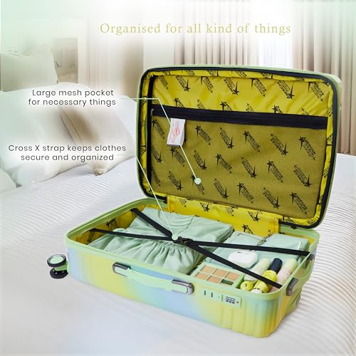 Image of The Wonder Luggage Trolley Bag | Polycarbonate Expandable Travel Suitcase | Polycarbonate Expandable Suitcase, Lightweight Durable Hard Shell, TSA Type Lock, 360 Disc Spinner Wheels