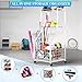 DUDUXI Sports Equipment Garage Organizer,Garage Ball Storage Rack with Wheels-Upgraded 3 Layers Sport Toy Organizer Rack Outdoor Basketball Racks for Balls with Holder and Hooks