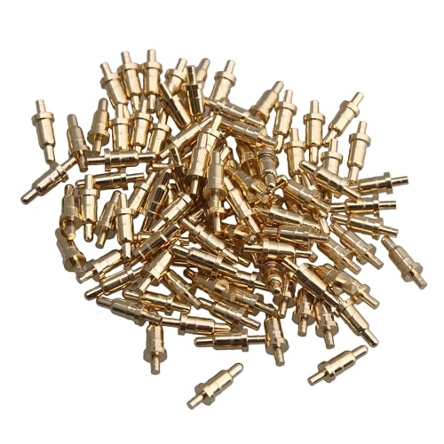 Image of Golden Plating Copper Spring Pogo Pins Probes Replacement for POGOPIN Pack of 100