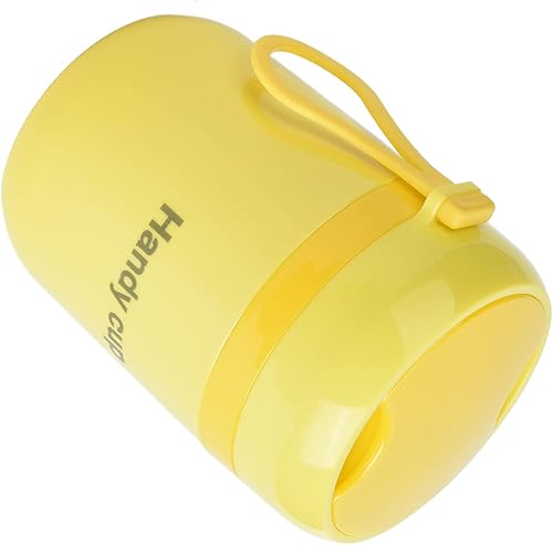 Miniatura 8 de Tarro de comida aislado, contenedor de alimentos aislado doble antiescaldamiento de 16.9 fl oz, cuchara plegable para oficina, picnic, viajes al