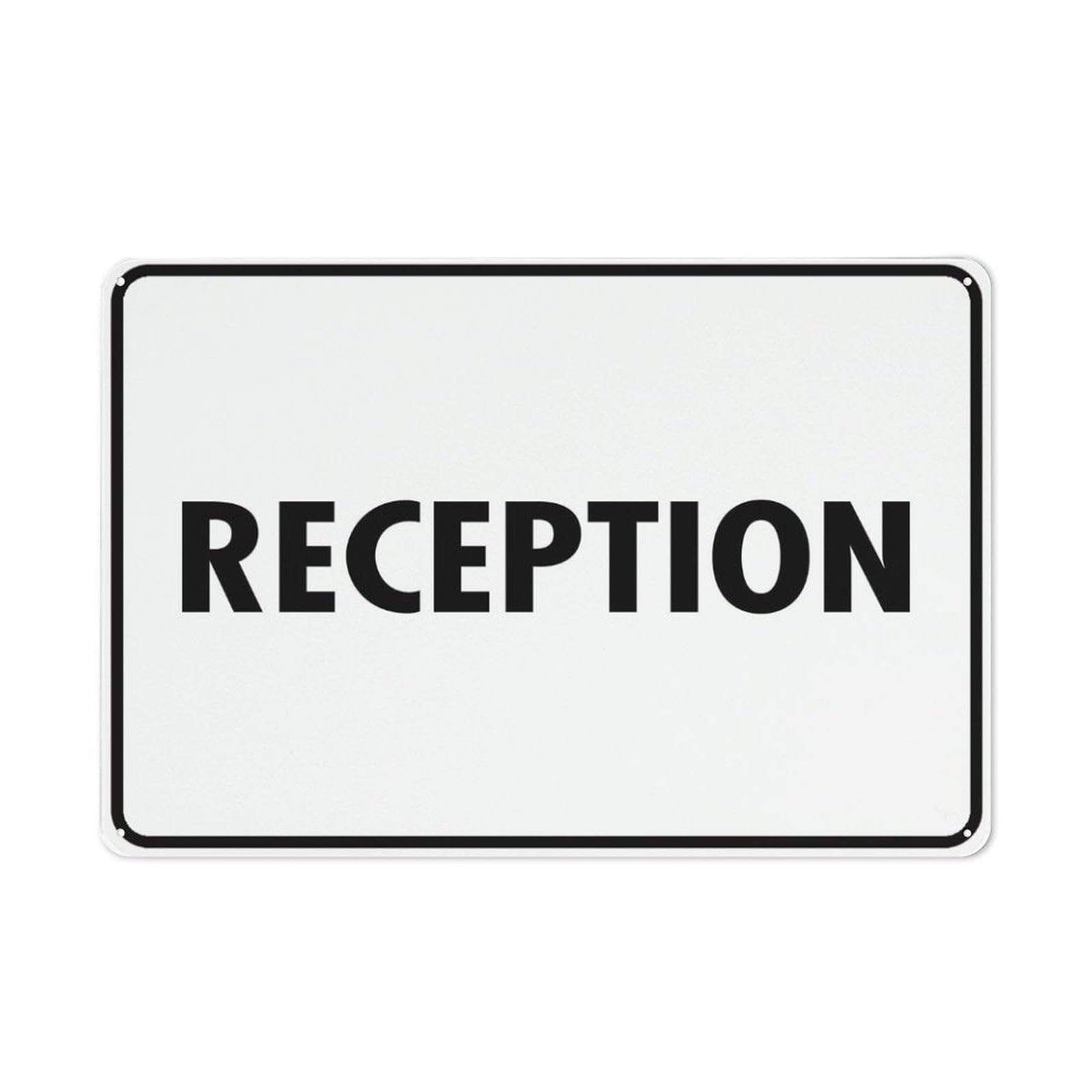 Peiyeety A01 Reception Sign 12X16 Inches Rust Free Aluminum Easy To Read & Sturdy Keepoutdoor Metal Signs For Home Farm Yard