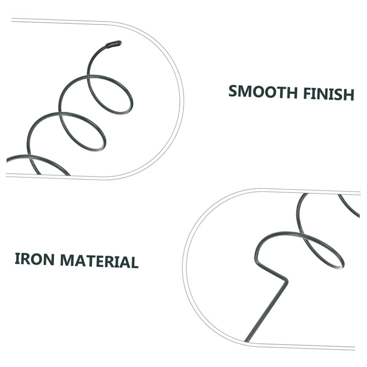 Toyvian 8 Pièces Supports Spirale pour Plantes Lot de Tuteurs de Jardin pour Tiges de Fleurs et la de Hauteur Design Stable et Durable