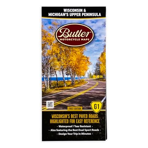 Butler Maps Wisconsin and Michigan's Upper Peninsula Cover