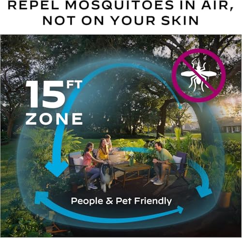Image of Thermacell Mosquito Repeller Patio Shield; Includes 12-Hour Refill; Highly Effective Mosquito Repellent for Patio; Bug Spray Alternative; Scent Free; No Candles or Flames