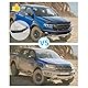 JHCHAN Motorhaube Deflektor Insekten Steinschlagschutz kompatibel mit Ford Ranger Wildtrak 2015-2022 T7 T8 Raptor XL XLT Limited Tremor Wildtrak X Platinum