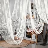 Halloween Dekoration Gaze, 5 x 2.15m Stoff Horror Baumwolle Musselin, Gruseliges Tücher für Halloween, Horror Tüll Stoff Deko, stoff horror Baumwolle Musselin, für Mystische Stimmung, Party Dekoration