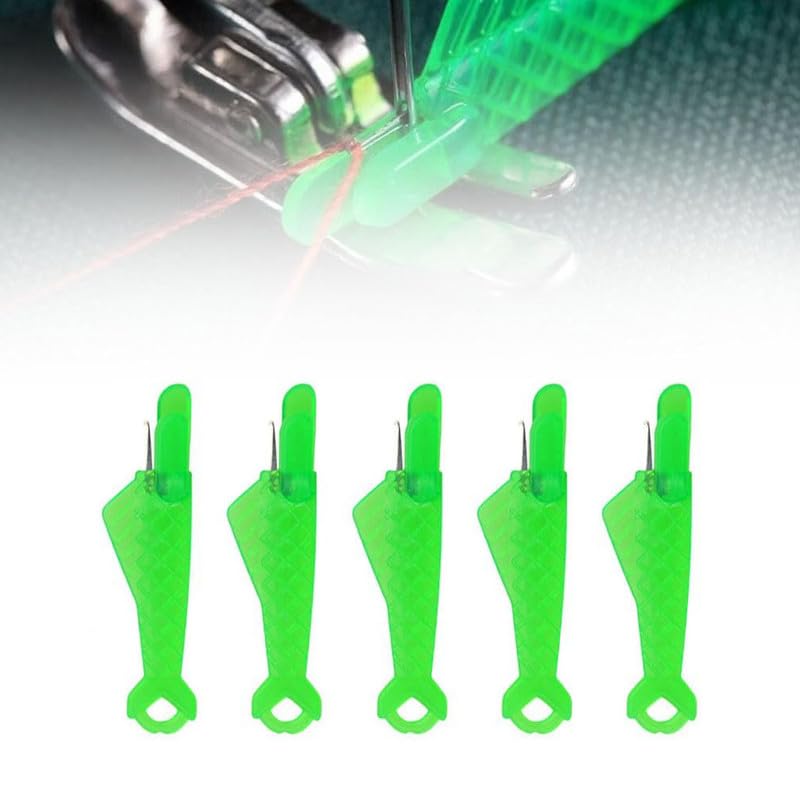 Upgraded Fish Type Sewing Machine Needle Threader, 2024 New Automatic Sewing Needle Threader Tool, Quick Sewing Machine Loop Needle Threaders (5 Pcs)