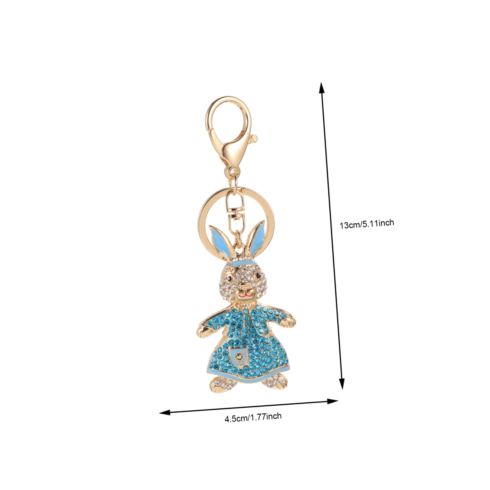 SHERCHPRY 2 llaveros de conejo para mujer, mochila para mujer, dijes de conejo, carteras para mujer