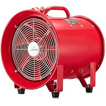 iLiving - ILG8EF12EX Explosion Proof Utility High Velocity Blower, Fume Extractor, Portable Exhaust and Ventilator Fan, Air Ventilation with 2720 CFM, 3300 RPM 12 Inch