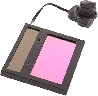 Solar Powered Welding Helmet, Automatic Darkening Horizontal Filter, Clear View, TX500C Automation Filter Shade Eyes Goggles, 110 x 90mm