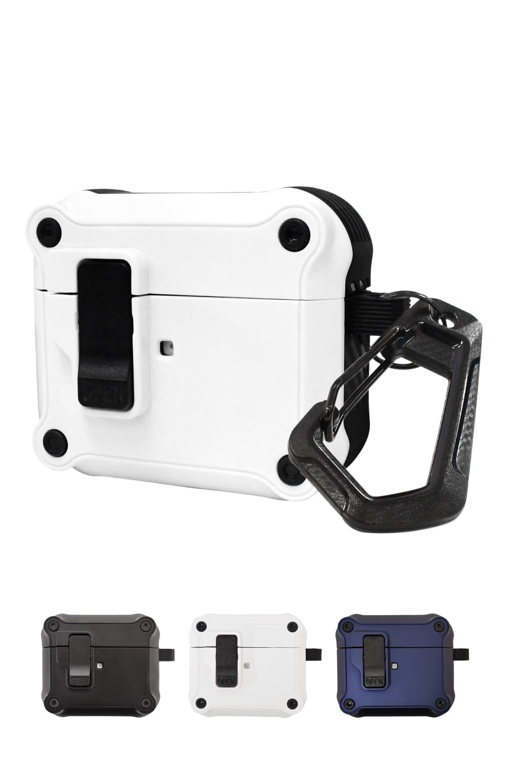 Amazon | シズカウィル AirPods3対応 ケース ロック付 カバー カラビナ