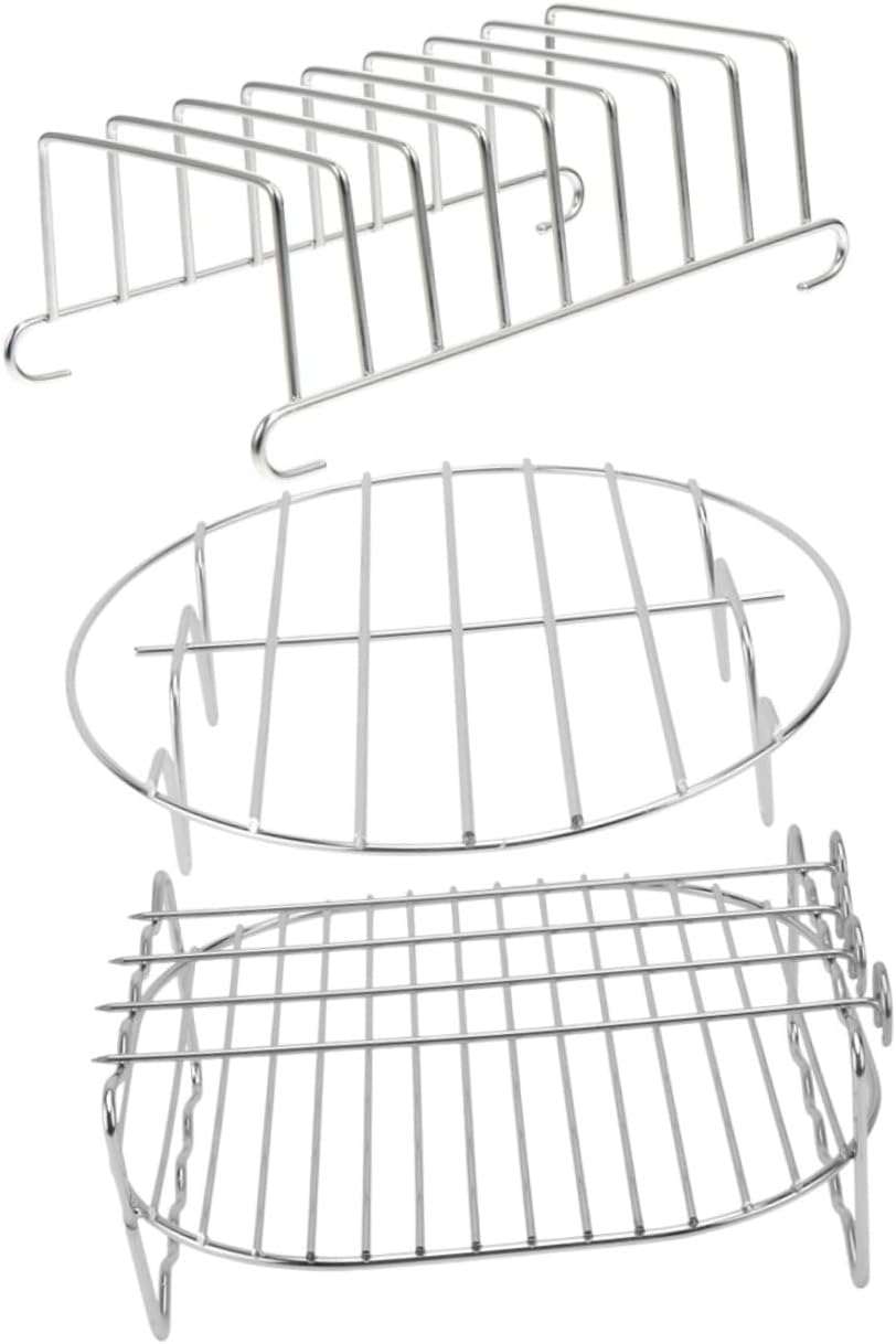 LIFKOME 1 Set Grill Steamer Toast Rack Kitchen Supplies Oven Accessories Air Fryer Barbecue Rack Toast Holder Rack Toast Baking Rack Air Fryer Grill Rack Silver Stainless Steel LIFKOME 1 Set Grill Steamer Toast Rack Kitchen Supplies Oven Accessories Air Fryer Barbecue Rack Toast Holder Rack Toast Baking Rack Air Fryer Grill Rack Silver Stainless Steel