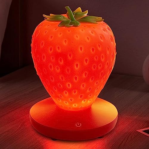 Veilleuse fraise silicone mignon cadeau pour anniversaire de bébé