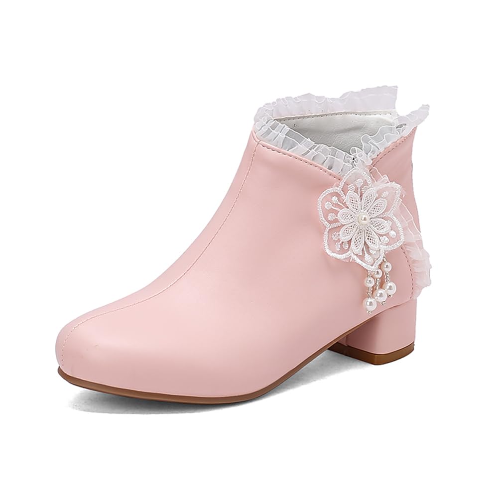 LYYSKY Womens Back Zip ankle boots wedding shoes Size corresponds to the length of the sole of the