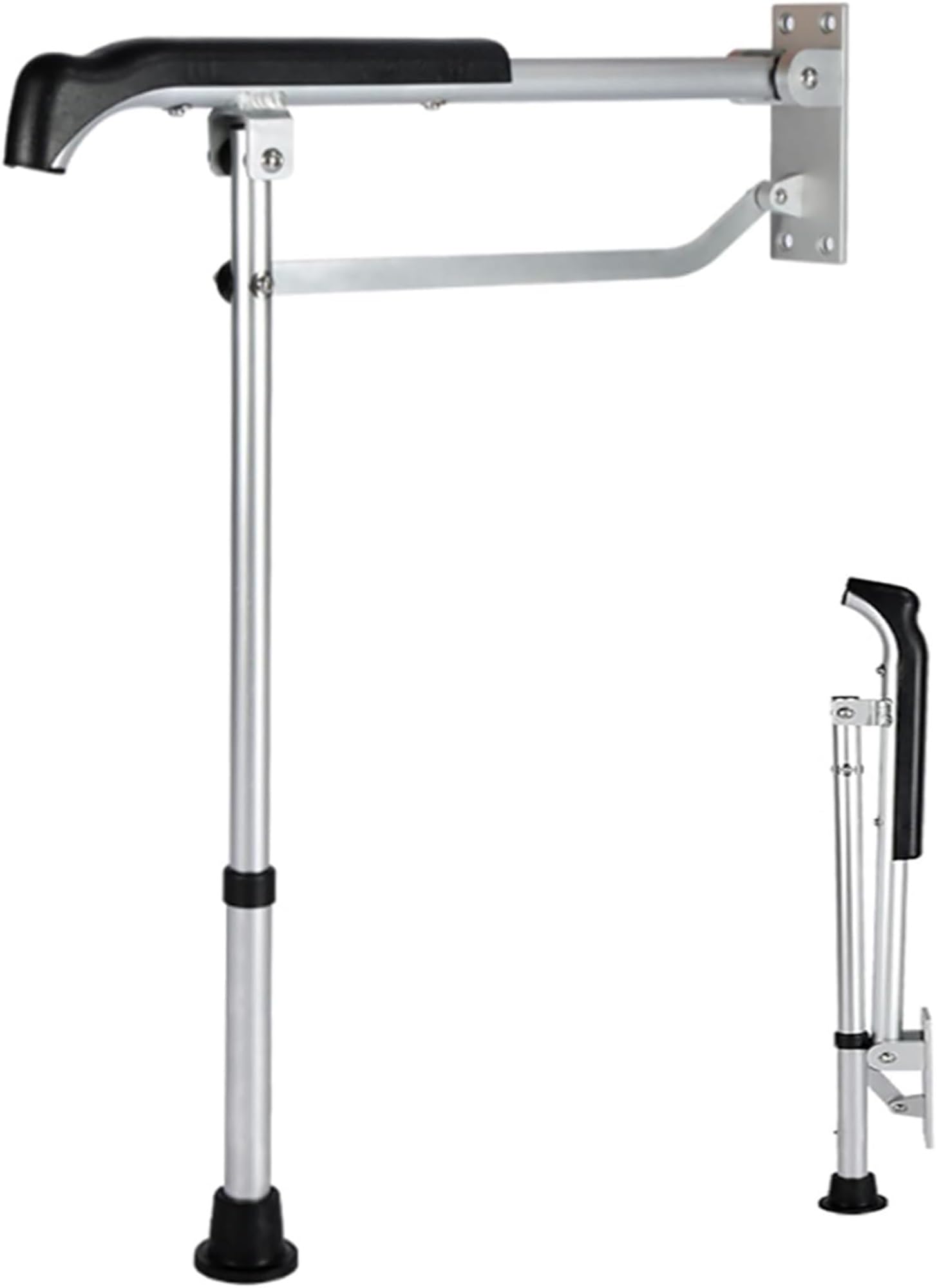 CEEBUS Toilet Grab Bar, Drop Down Bathroom Safety Support Height