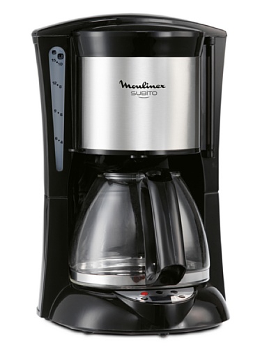 Moulinex FG1105 Glas-Kaffeemaschine Subito, edelstahl/schwarz