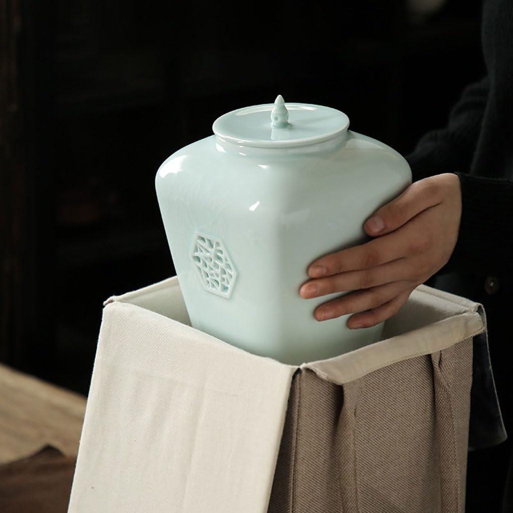ULTRAWAVE Herbata Puszki Ceramiczne puszki na herbatę, duże uszczelnione puszki na herbatę, puszki na herbatę domową, puszki do przechowywania żywności do gotowania słoik do przechowywania herbaty