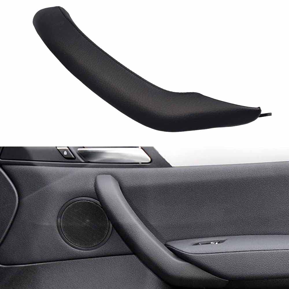 Poignée de porte en cuir pour BMW X3 F25 X4 F26 2010-2016 côté droit noir