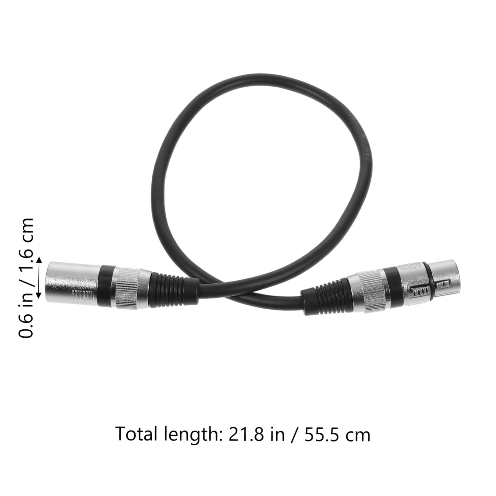 BESPORTBLE Cavo Microfono XLR Maschio-Donna 3 Pin in Rame senza Ossigeno 0,5m per Sistemi Audio KTV Riduce Rumore Trasmissione Efficiente Confezione 6 Pezzi