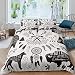 HUIJIE Housse De Couette Pour Enfants Blanc Plume Animal Montre De Poche 240X220Cm Polyester Fermeture Éclair Doux Et Confortable Entretien Facile Convient Pour La Chambre D'Enfant D'Un Appartement D'