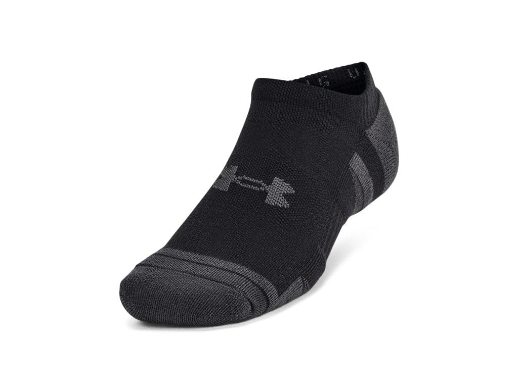 Under Armour 1386243-3-LG Unisex UA Perf Tech 6pk NS Black LG