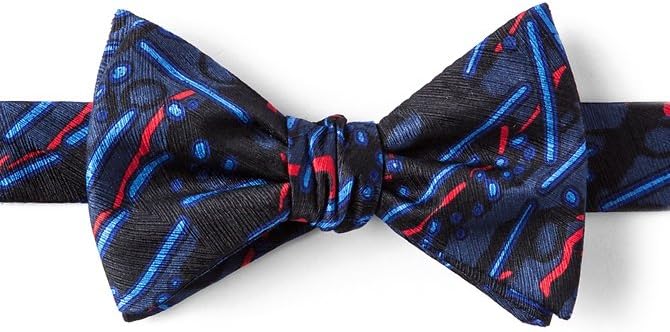 Avian Flu Black Silk Bow Tie