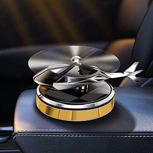 Image of Helicopter Car Air Freshener | Rotating Solar Car Freshener, Airplane Car Perfume, Propeller Design, Long-Lasting Fragrance