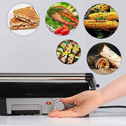 SOGO Plancha Grill - Placas Lisas Antiadherentes 28x22 cm