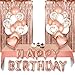 Produktbild VAINECHAY Geburtstagsdeko Happy Birthday Girlande Konfetti Ballons Rosegold Partyzubehörsets Geburtstag Dekoration Tischdecke Glitzer Vorhang Herz Stern Folienballon Mädchen Jungen Geburtstag Party